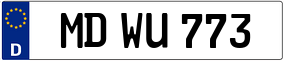 Trailer License Plate
